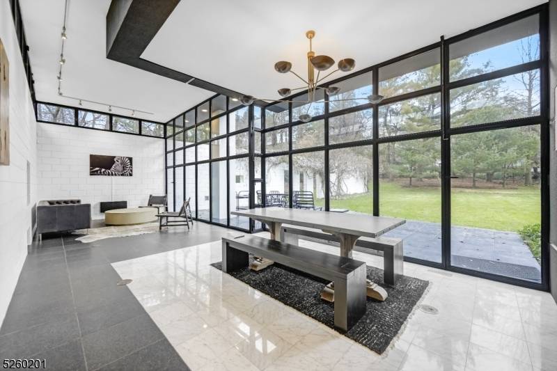 This luxury rental opportunity offers an award winning modernist residence designed by UKZ Architects an architectural icon just 19 miles from NYC.