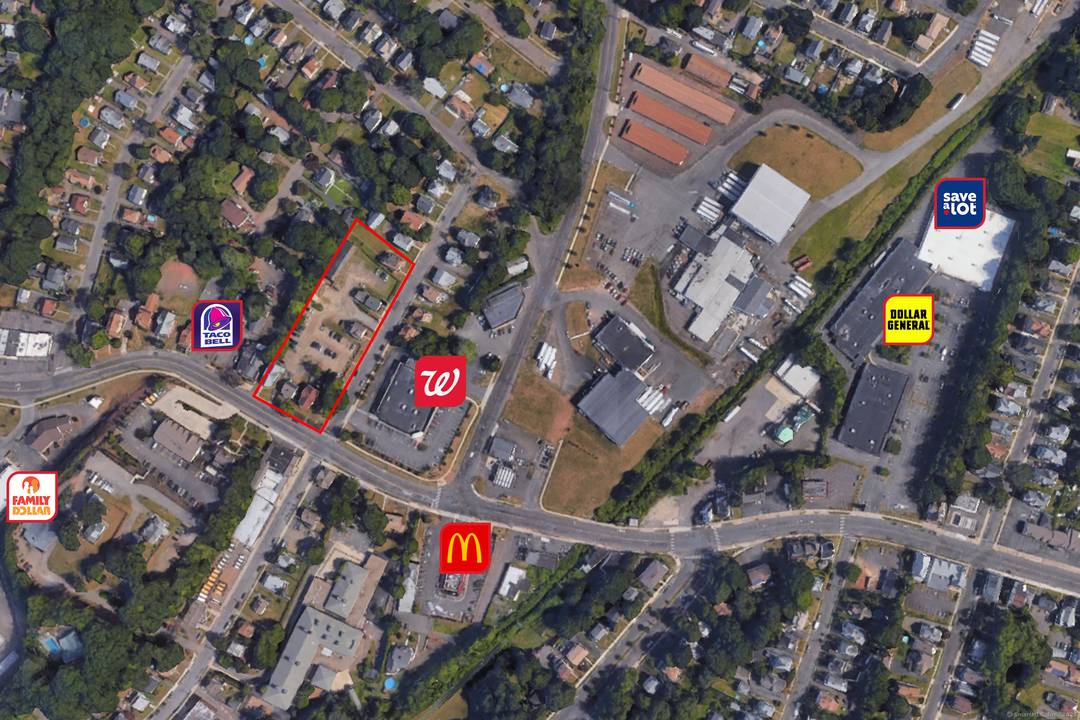 Heavily trafficked corner of a light Abutting new Taco Bell and across the street from Walgreens City Water, Gas, Sewer Frontage 170 Ft.